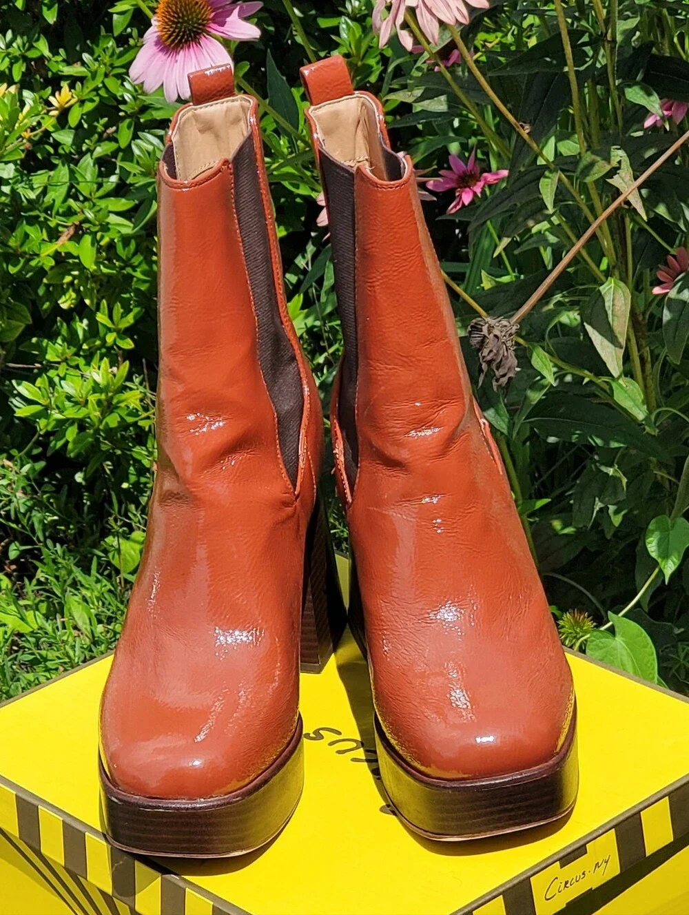 EUC - Circus by Sam Edelman Women’s Stace Platform Boot Size 10M Burnt Toffee